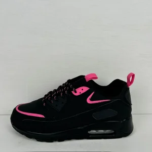 Gave air sneakers zwart roze