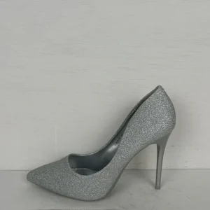Pumps met glitters zilver