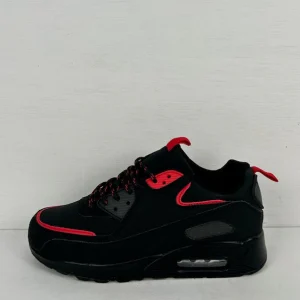 Air sneakers zwart rood
