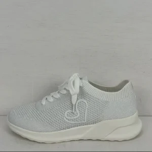 La Strada sneakers 2501311 white/ silver knitted