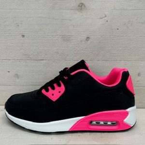 Gave air sneakers zwart fuchsia