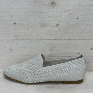 La Strada instappers 2111884 beige/ silver knitted