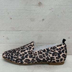 La Strada instappers 2111884 beige leopard knitted