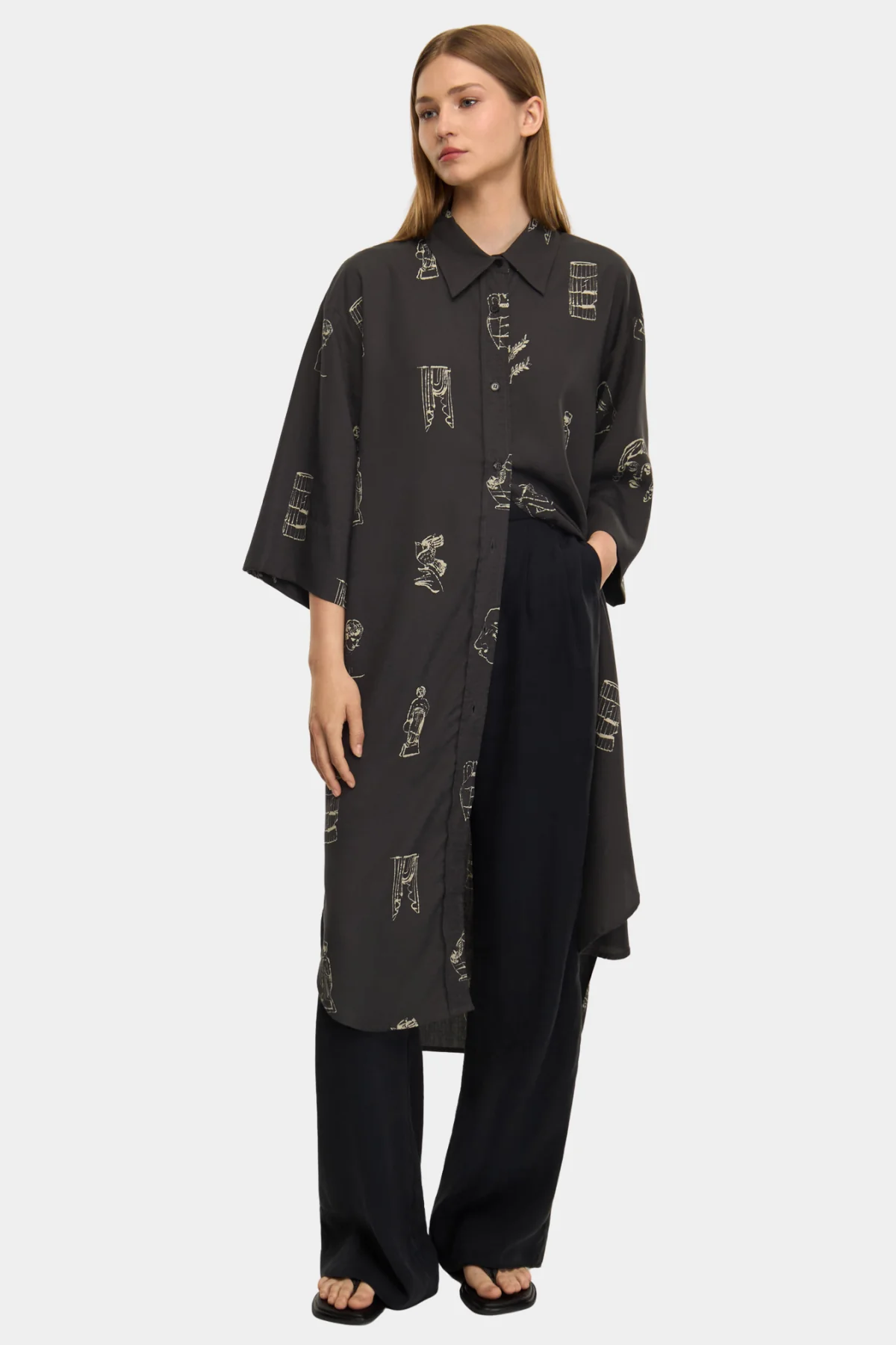 ISELIN AOP - NIGHT GREY - Afbeelding 4