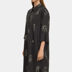 ISELIN AOP - NIGHT GREY