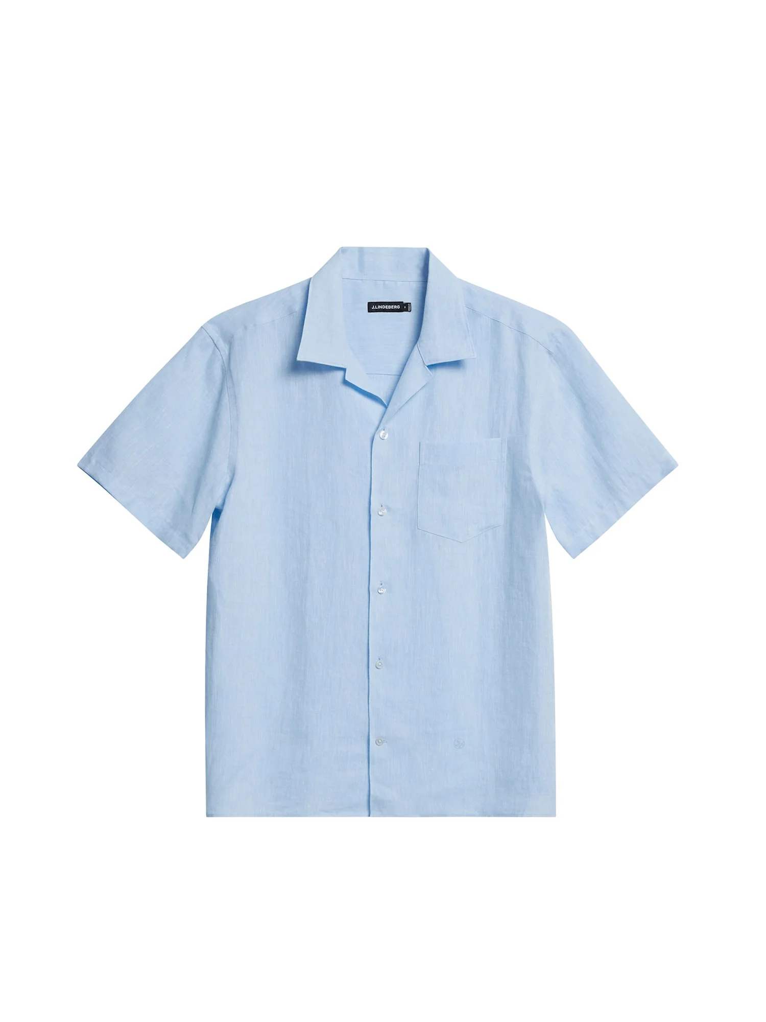 ELIO LINEN MELANGE SHIRT - CHAMBRAY BLUE - Afbeelding 7