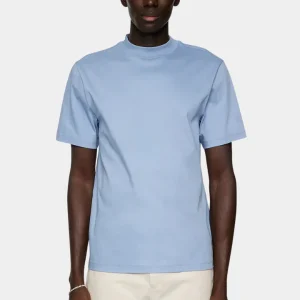 ACE MOCK NECK T-SHIRT - RAIN WASHED