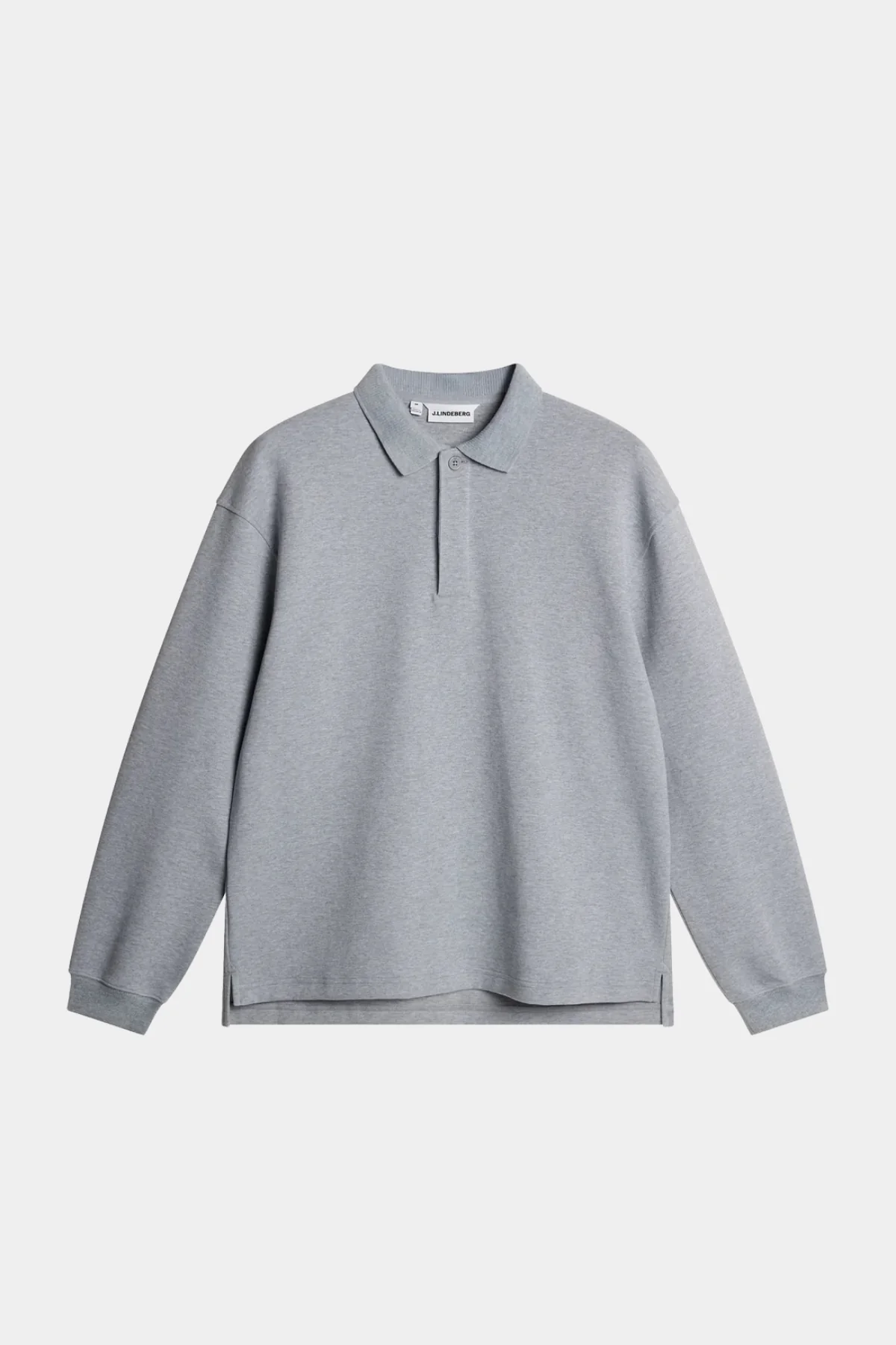CADAN POLO SWEATER - MEDIUM GREY MELANGE - Afbeelding 7