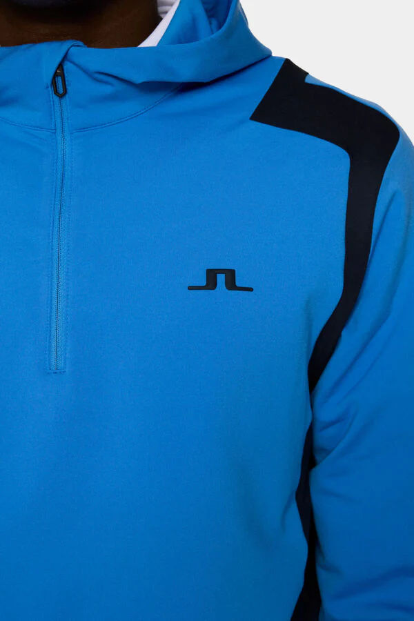 LUKAS QUARTER ZIP HOOD - SONIC BLUE - Afbeelding 4
