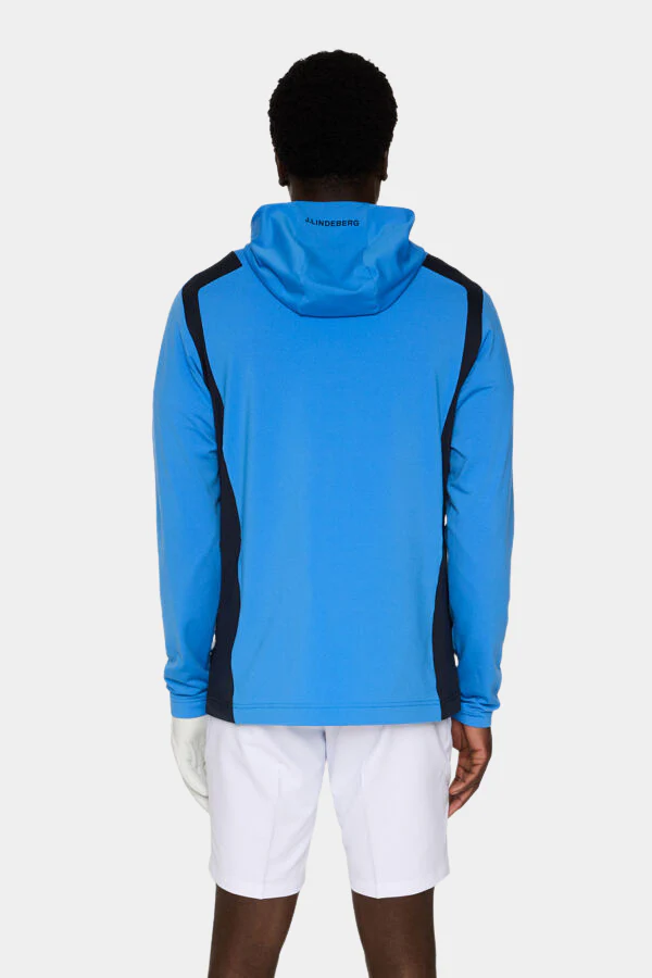 LUKAS QUARTER ZIP HOOD - SONIC BLUE - Afbeelding 5