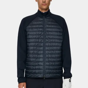 HAYDEN QUILT HYBRID HOOD - JL NAVY