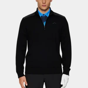 JEFFREY WINDBREAKER SWEATER - BLACK