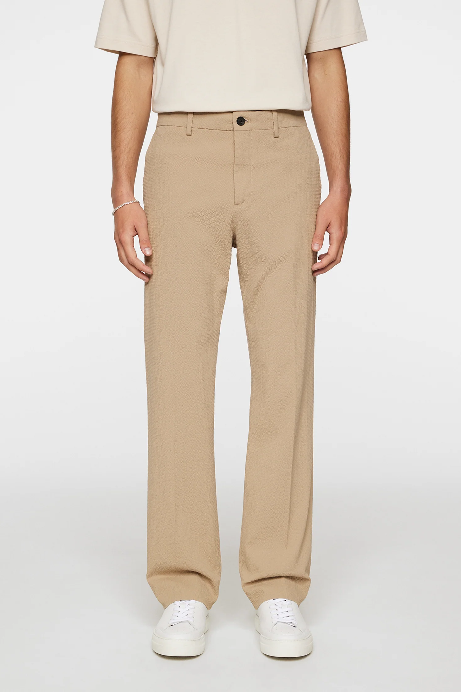 DROPPER SEERSUCKER PANTS - BATIQUE KHAKI
