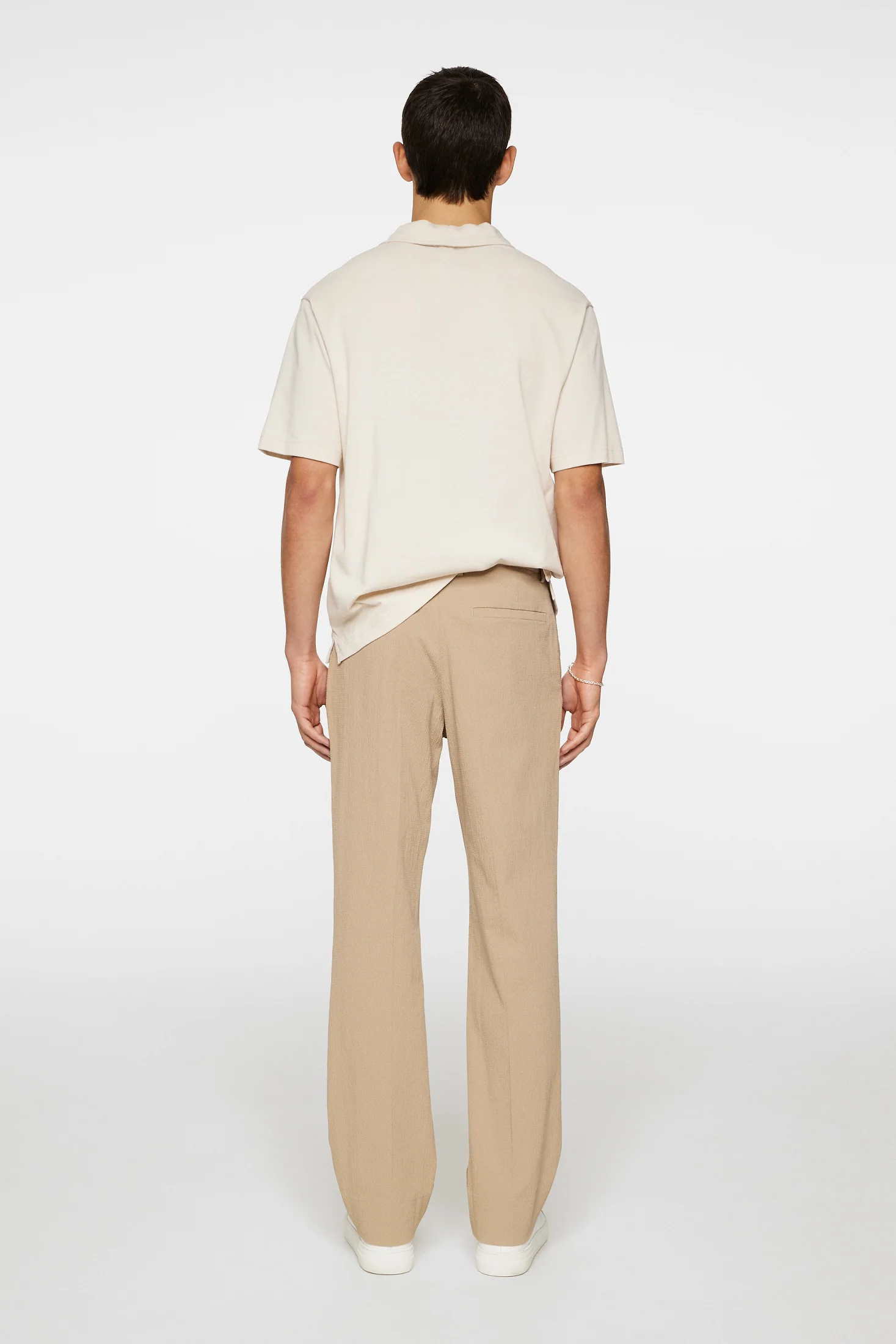 DROPPER SEERSUCKER PANTS - BATIQUE KHAKI - Afbeelding 4