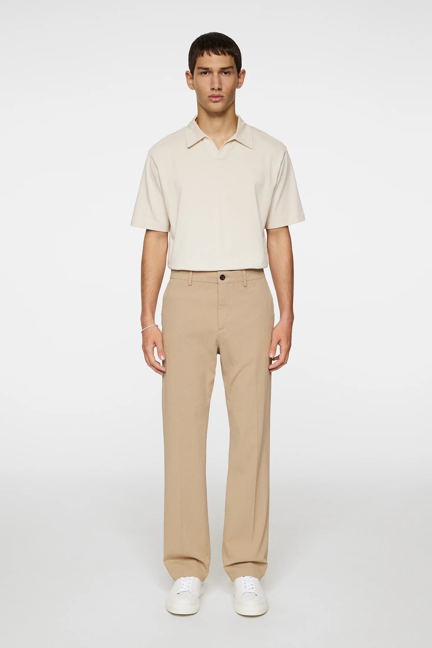 DROPPER SEERSUCKER PANTS - BATIQUE KHAKI - Afbeelding 3