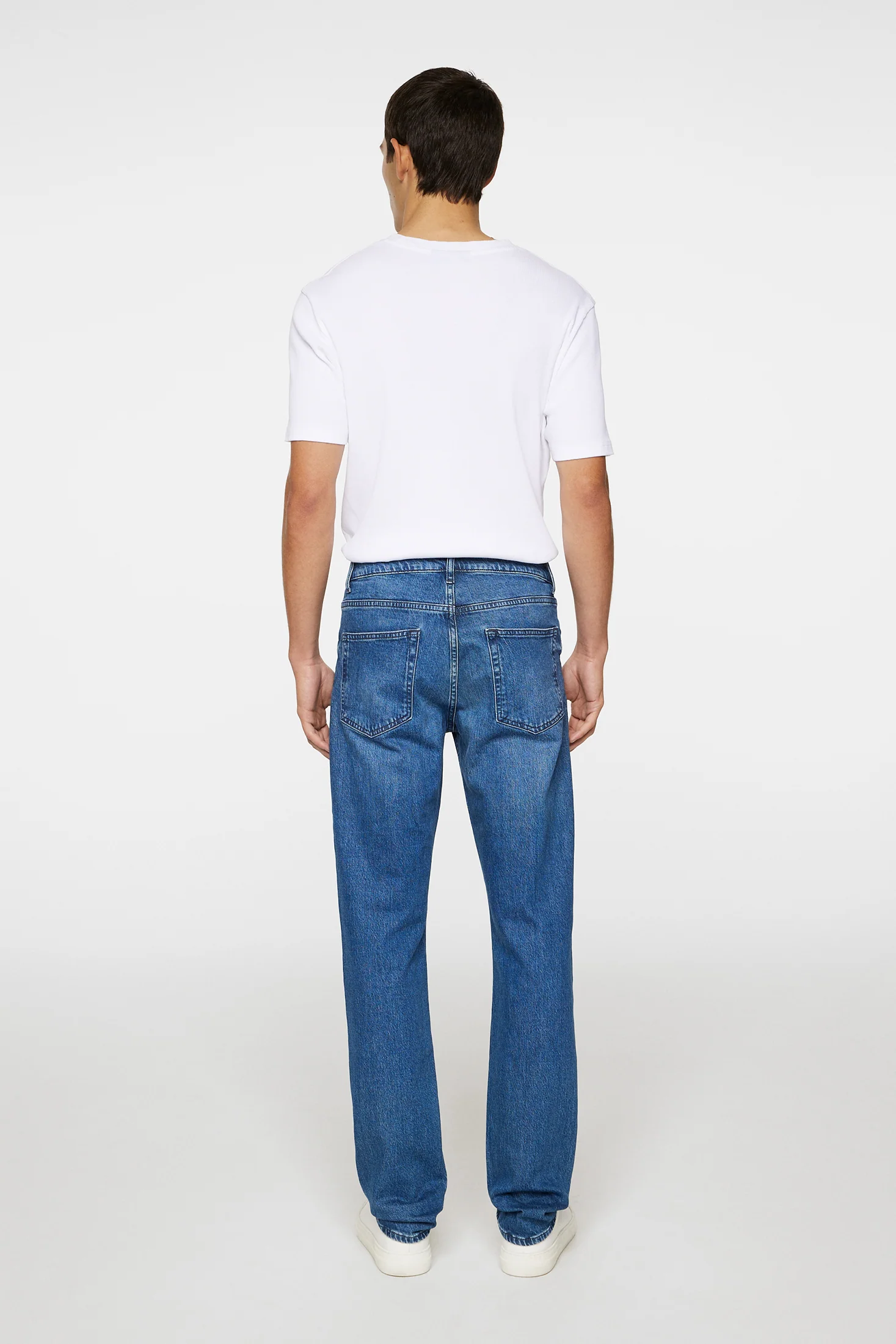 JAX MID WASH SLIM JEANS - MID BLUE - LENGTEMAAT 32 - Afbeelding 6