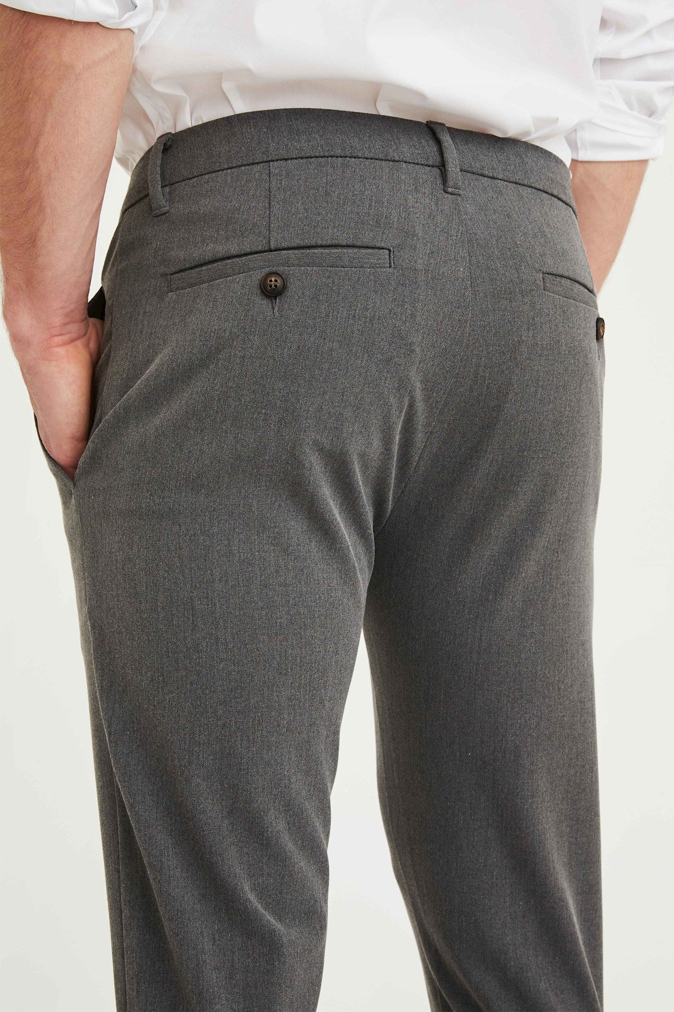 JOSH 315 - GREY MELANGE - LENGTEMAAT 32 - Afbeelding 4