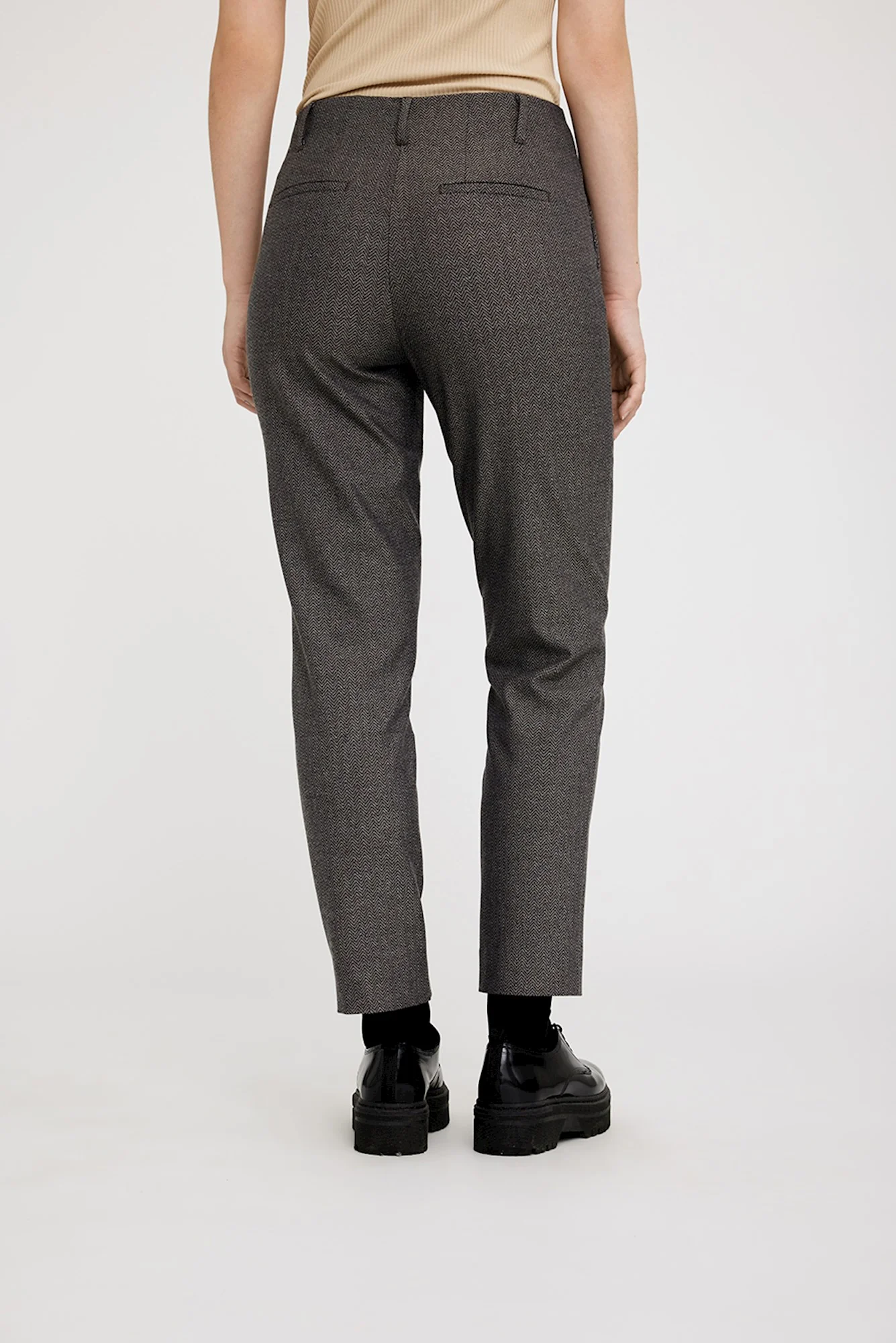 JULIA 023 - SEPIA HERRINGBONE - ANKLE - Afbeelding 3