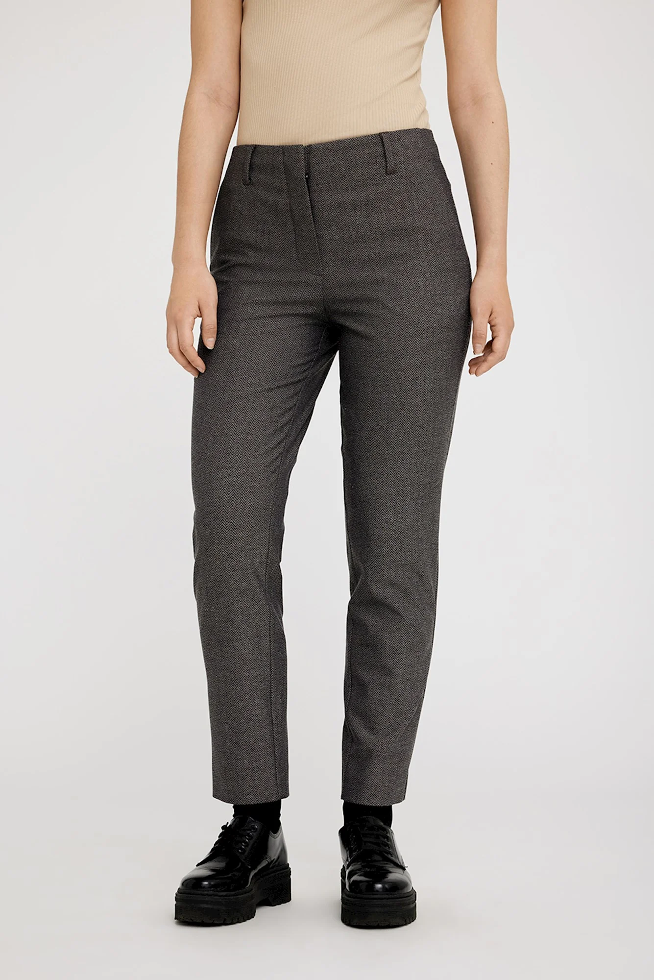 JULIA 023 - SEPIA HERRINGBONE - ANKLE