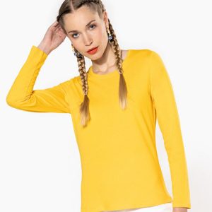 Kariban Enzym Washed Longsleeve dames T-shirt