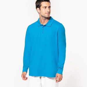 Kariban Piqué Longsleeve heren Polo