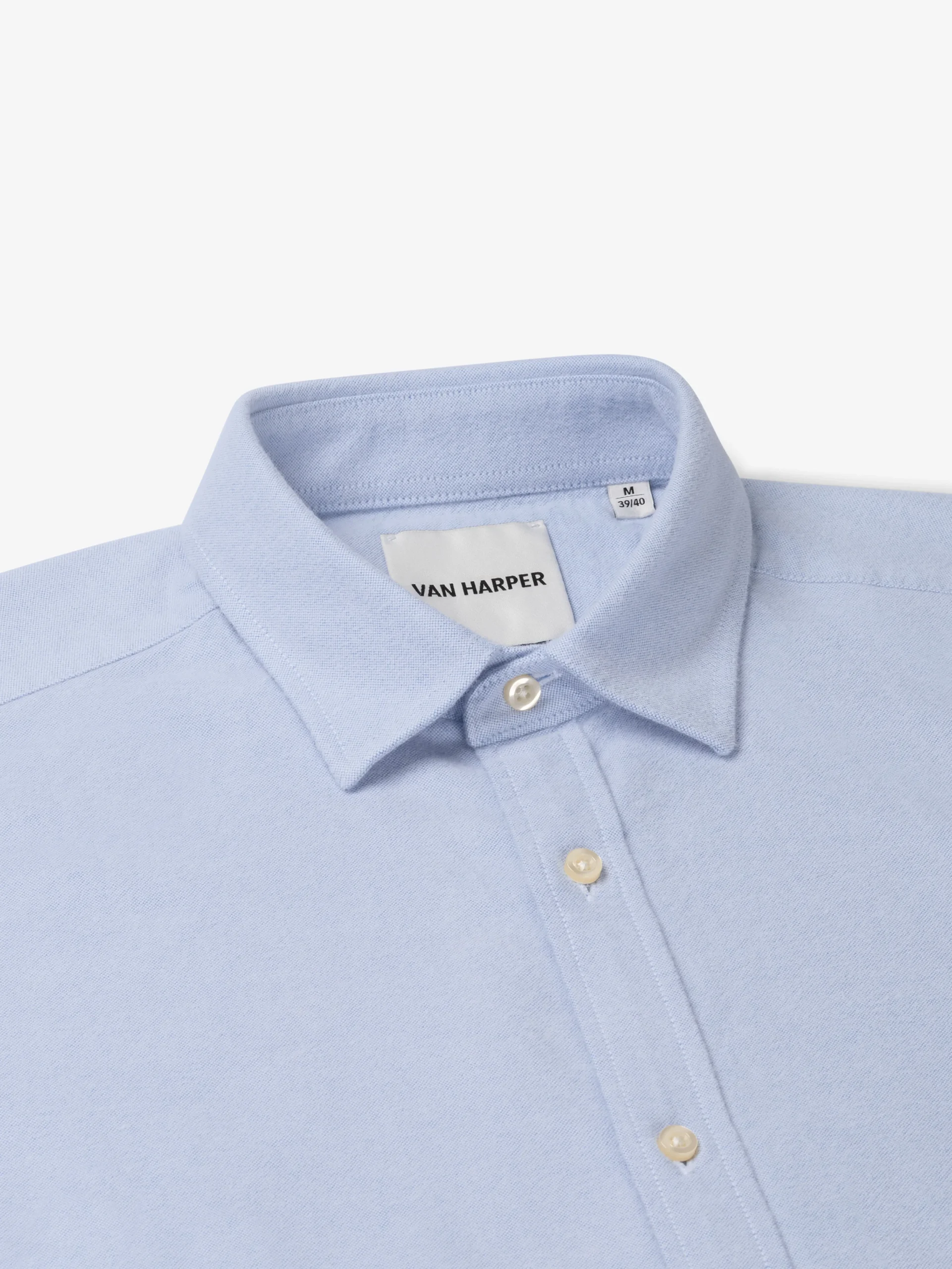 SHIRT BRUSHED FLANNEL - LIGHT BLUE - Afbeelding 4