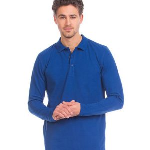 Lemon & Soda Basic Longsleeve Cotton Elastane heren Polo