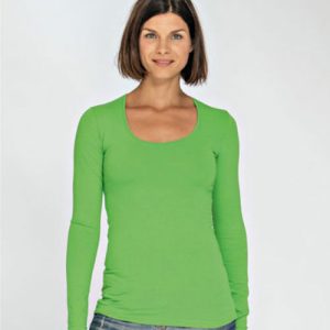 Lemon & Soda Cotton Elastane Longsleeve dames T-Shirt