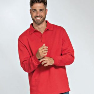 Lemon & Soda Polosweater Open Hem heren Polo Sweatshirt