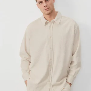 CHEMISE DROITE COL - BOUTONNE ECRU VINTAGE