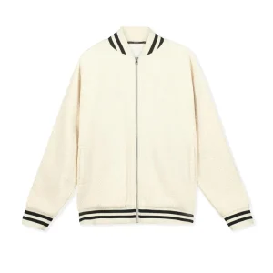 BOMBER COTTON JACKET - BIRCH