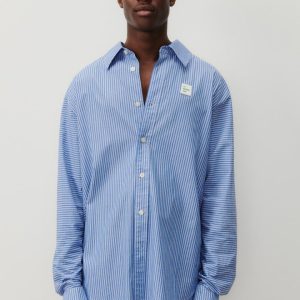 BLOUSE ZATYBAY - RAYURES AQUA