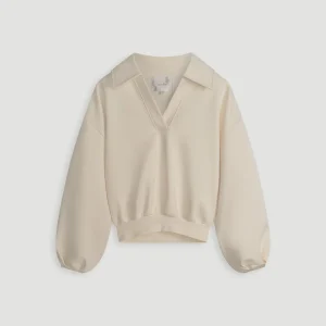 MYLENA POLO SWEATER - SUMMER SAND