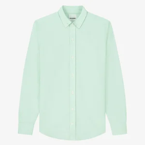 ORGANIC COTTON OXFORD SHIRT - LIGHT GREEN
