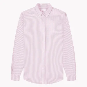 ORGANIC COTTON OXFORD SHIRT - PINK STRIPES