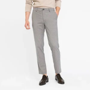 OSCAR 525 - BLUE GREY MINI CHECK - LENGTEMAAT 34