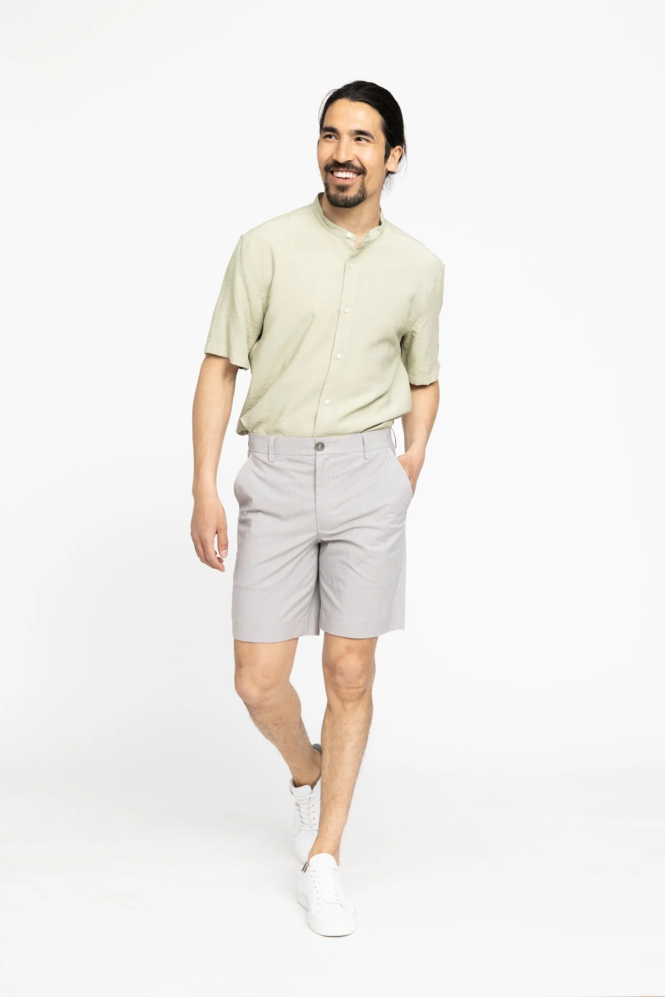 OSCAR SHORTS 923 - MOONBEAM NANO STRIPE - Afbeelding 4
