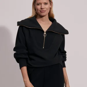 VINE HALF ZIP - BLACK