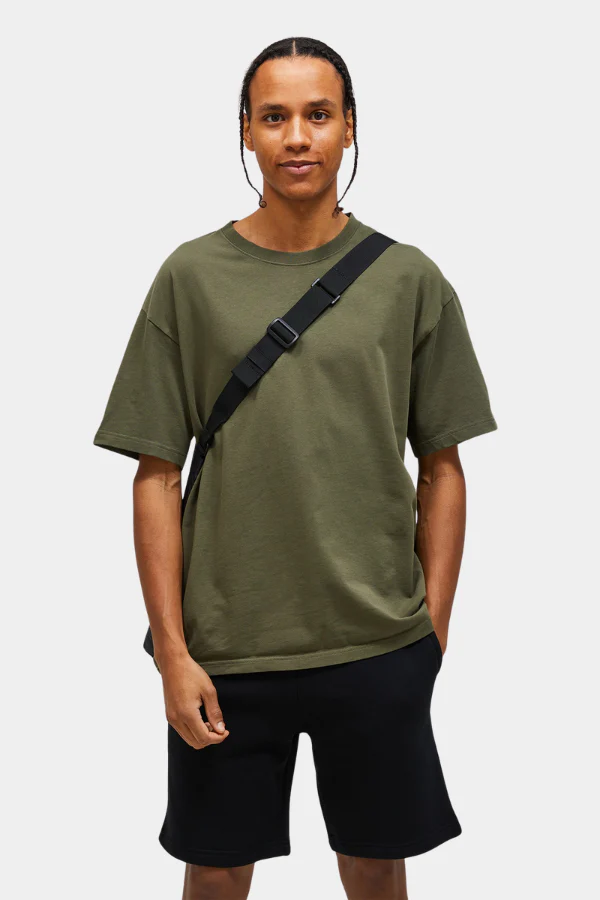 HEAVY COTTON TEE - PINE NEEDLE