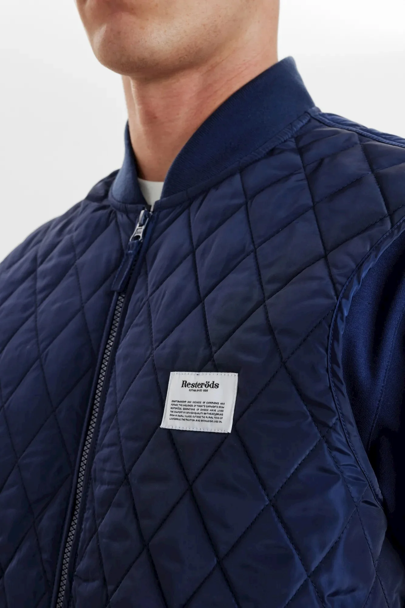 QUILTED ZIP VEST - NAVY - Afbeelding 5