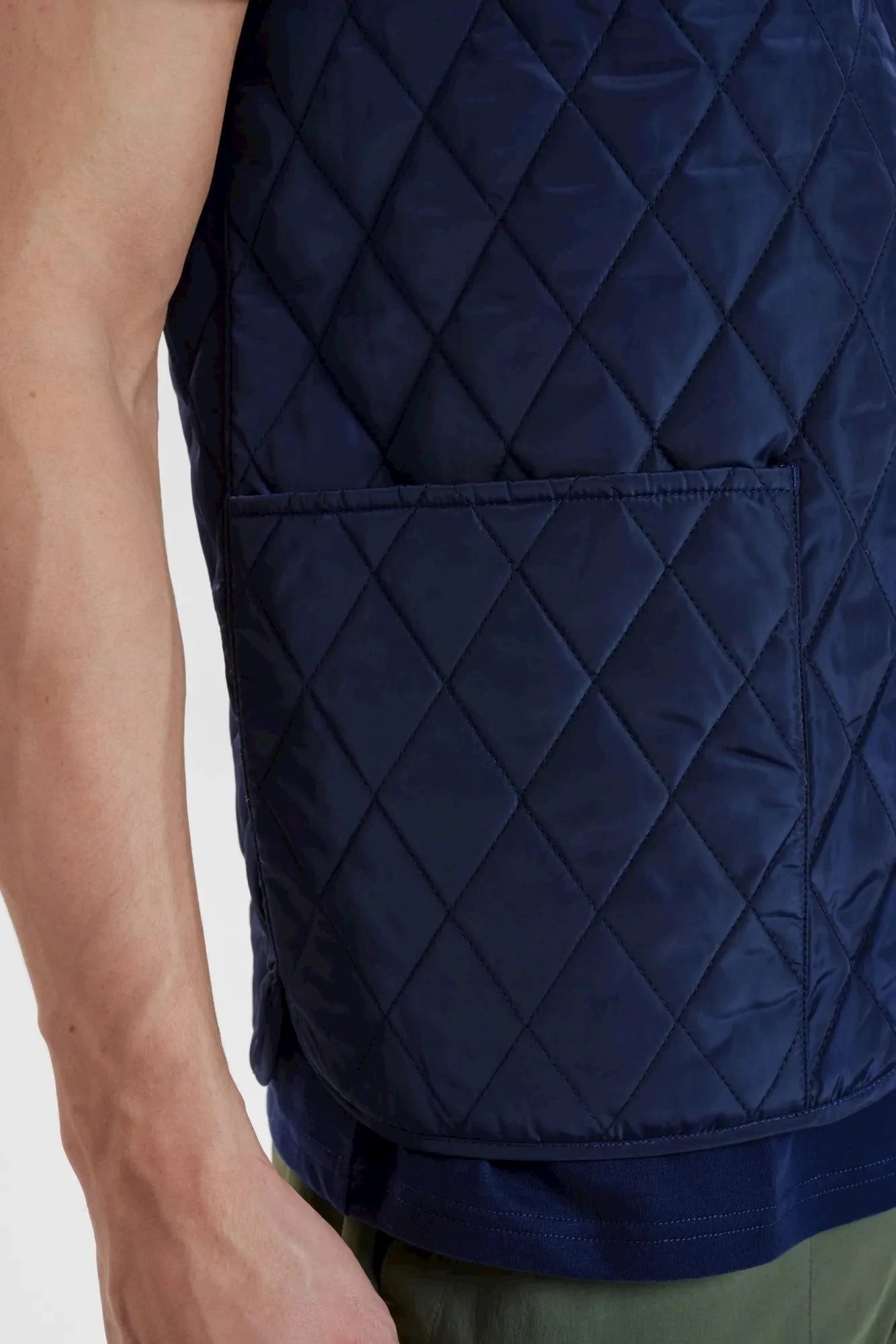 QUILTED ZIP VEST - NAVY - Afbeelding 6