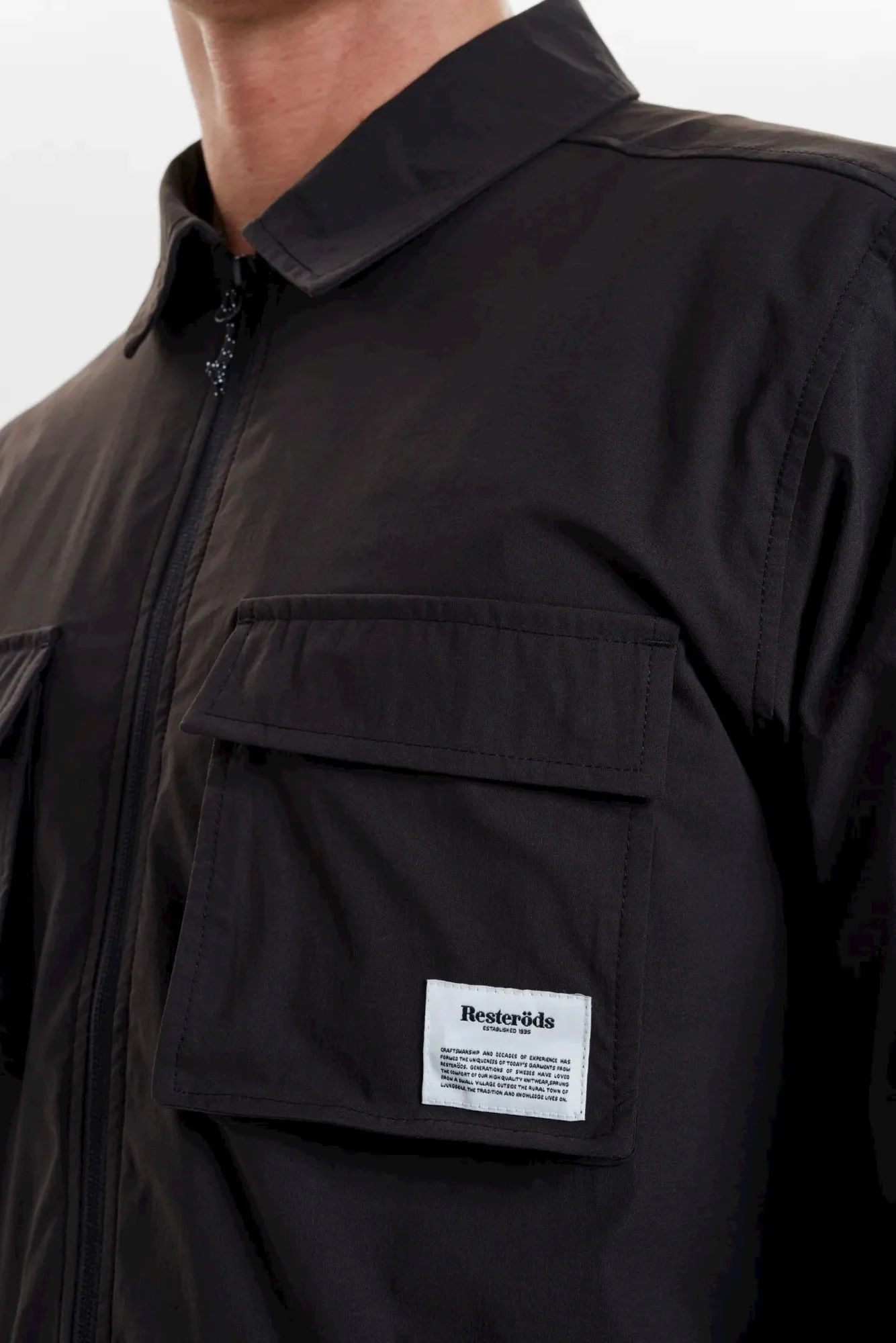 CARGO OVERSHIRT LIGHTWEIGHT - BLACK - Afbeelding 4