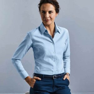 Russell Longsleeve Classic Oxford dames Shirt