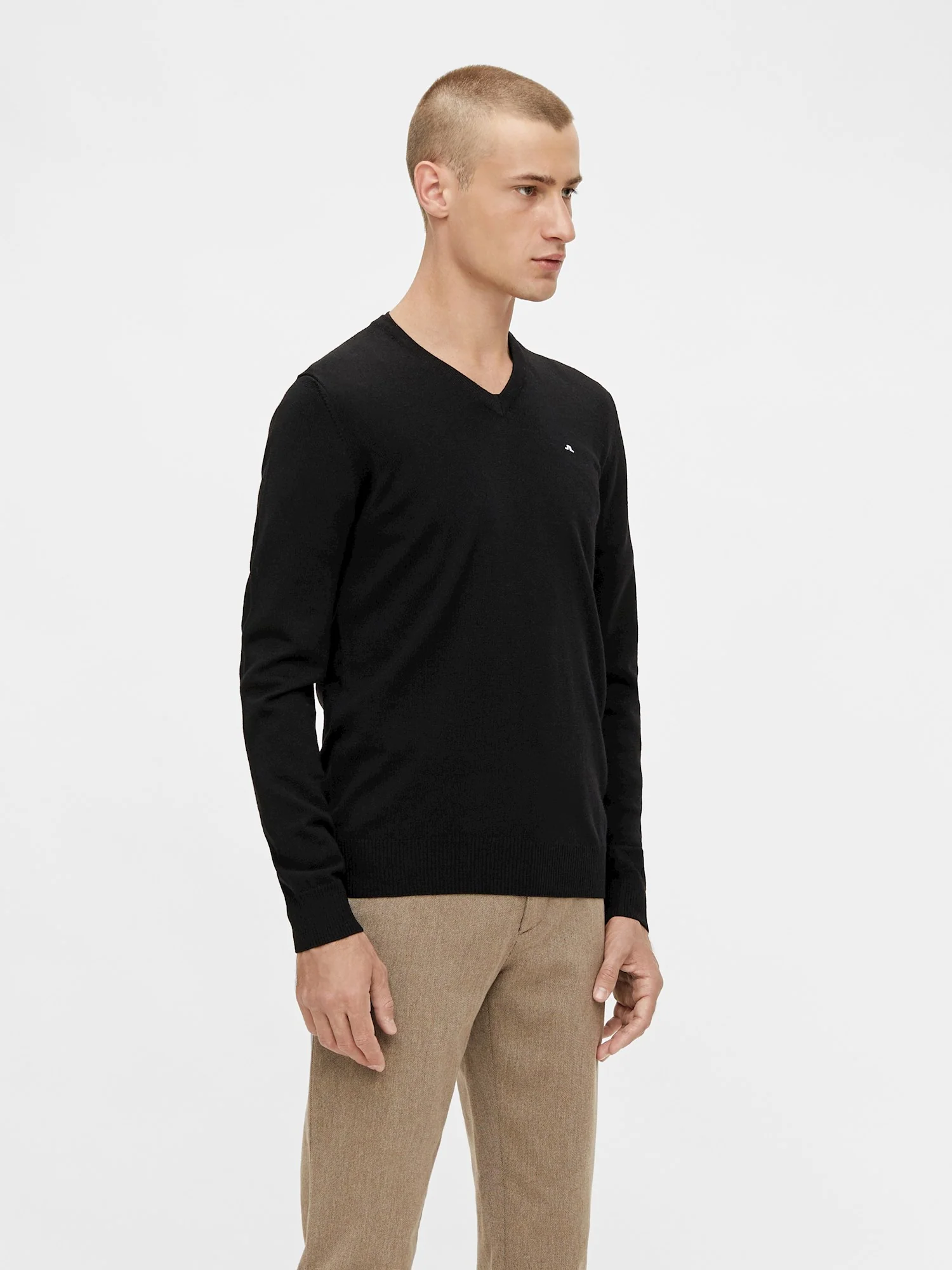 LYMANN TRUE MERINO KNIT - BLACK - Afbeelding 2