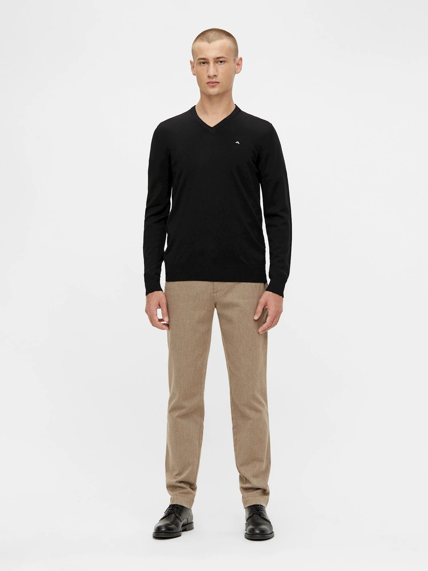 LYMANN TRUE MERINO KNIT - BLACK - Afbeelding 5