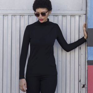 Skinni Fit Women’s Feel Good Roll Neck Top dames T-shirt