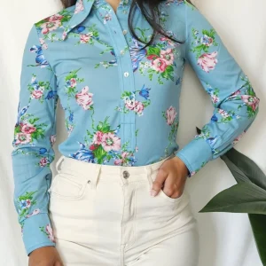 70s deadstock silky jersey | S