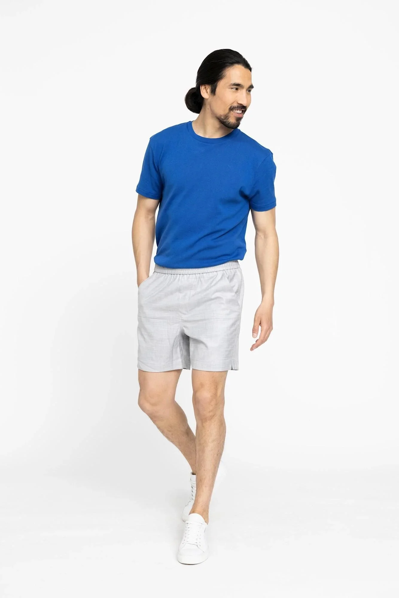 TURI SHORTS 852 - LIGHT GREY MELANGE - Afbeelding 4