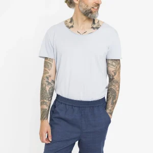 TURI SHORTS 916 - BLUE MIX CHECK