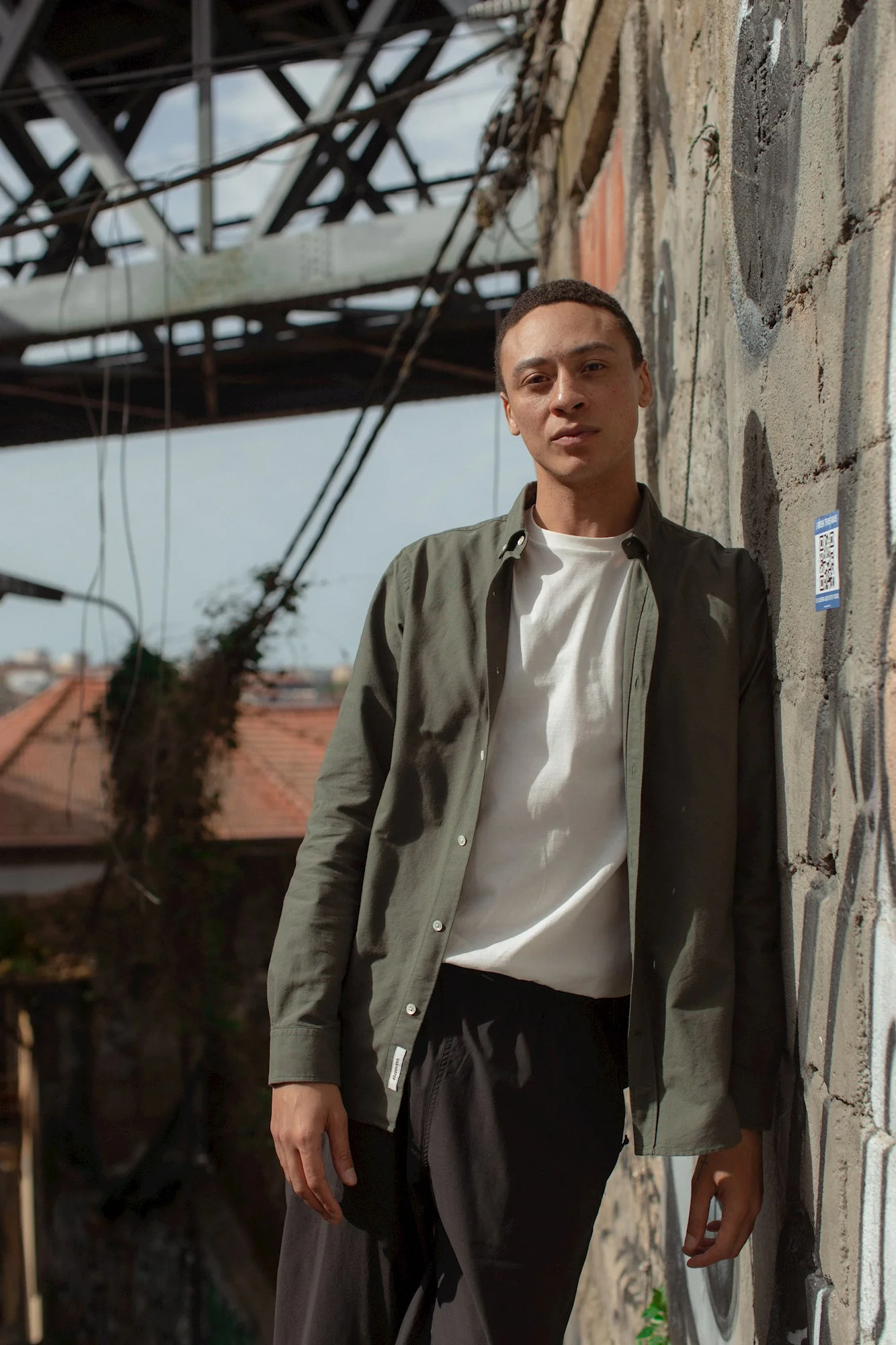 BUTTON-DOWN OXFORD SHIRT - OLIVE - Afbeelding 5